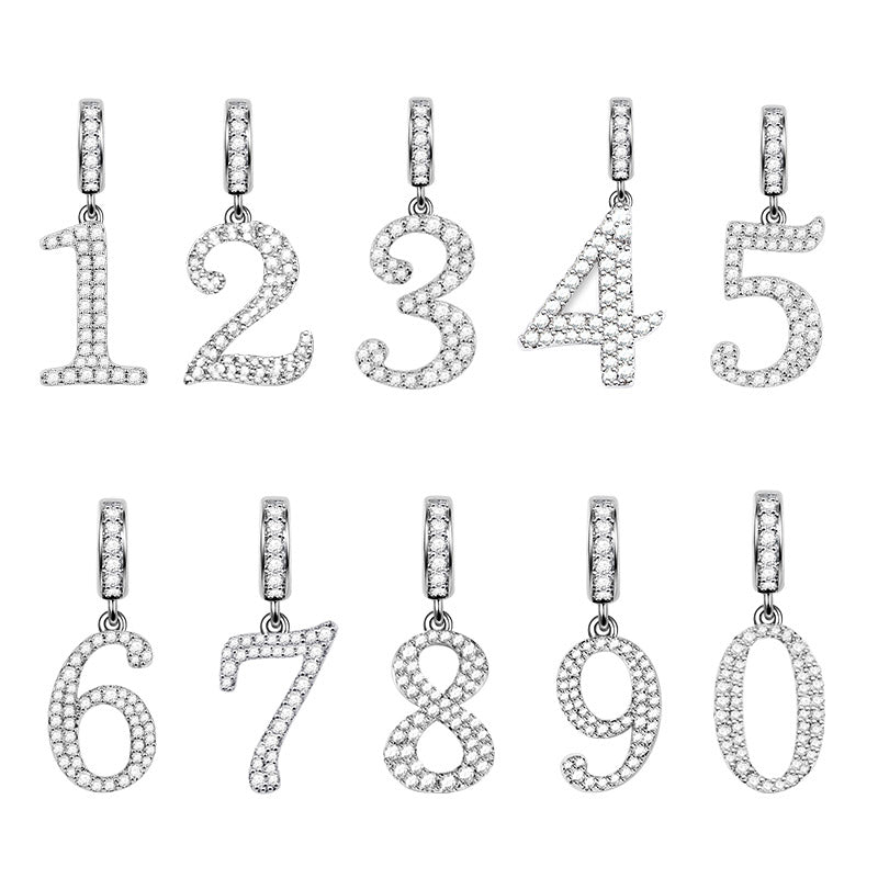 Gnoce "My Lucky Number" Sterling Silver with Cz_2