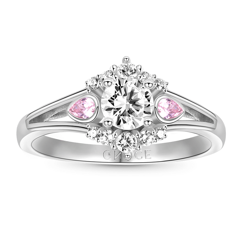 Gnoce Elegant Round Cut Promise Ring_1