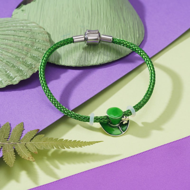 Gnoce Green Basic Bracelet with 2 Pieces of Stoppers_3