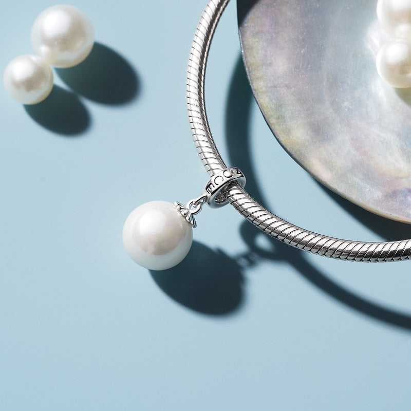 Gnoce Elegant Natural Pearl Pendant Dangle Charm_3