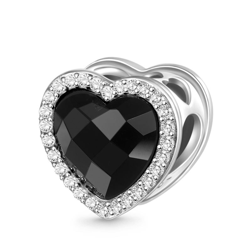 Gnoce Sparkling Til Death Love Heart Charm_1