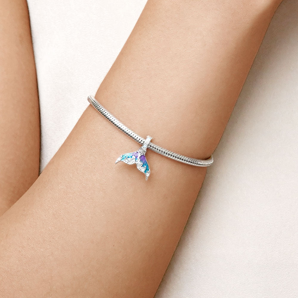 Gnoce Mermaid Tail Pendant Dangle Charm_4