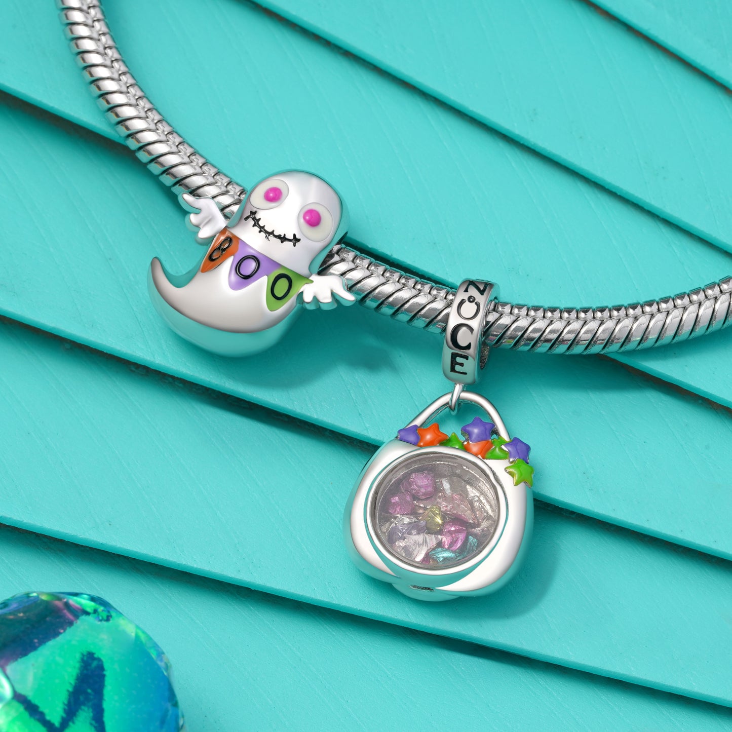 Gnoce Halloween Boo the Ghost Charm_3