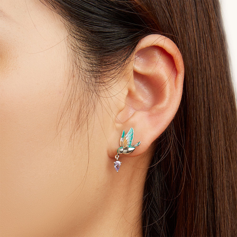 Gnoce Kingfisher Stud Earrings_6