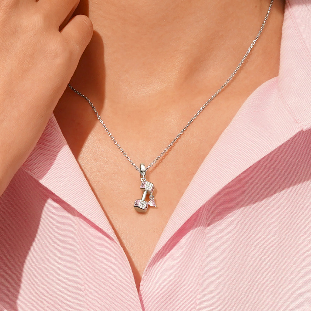 Gnoce Dumbbell Love Pendant Dangle Charm_4