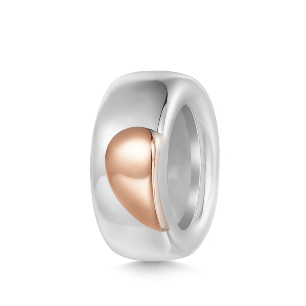 Gnoce Engravable Rose Gold Heart Stopper Charm_3