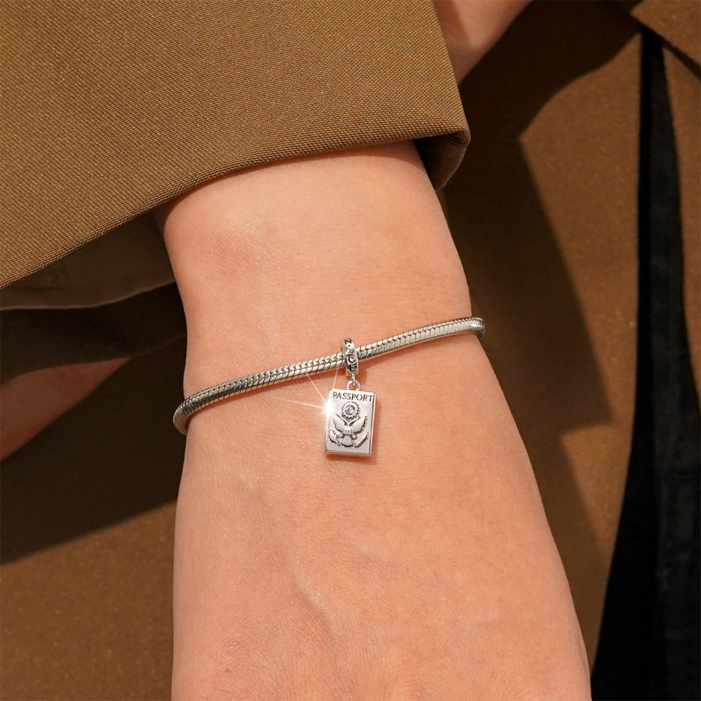 Gnoce Passport Personalized Photo Pendant Dangle Charm_4