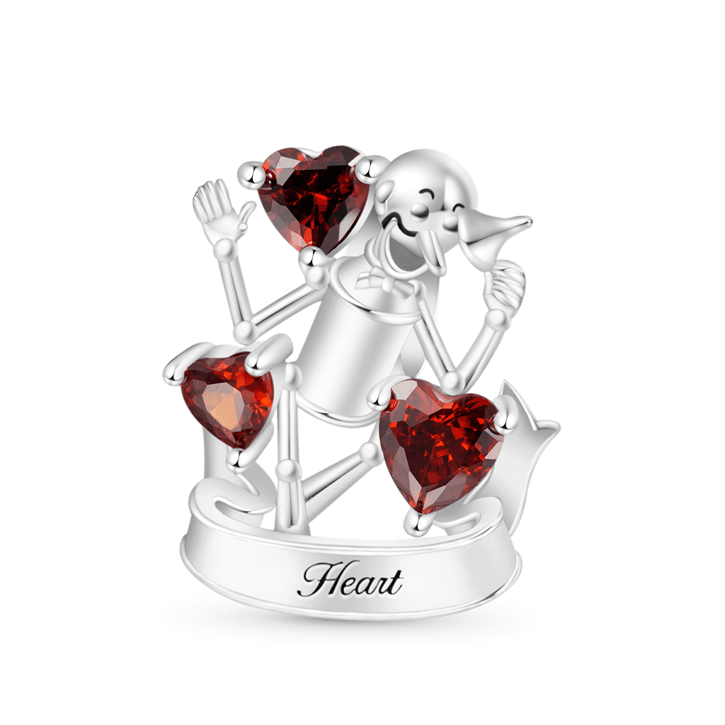 Gnoce The Wonderful Wizard of Oz Tin Woodman's Heart Charm_1