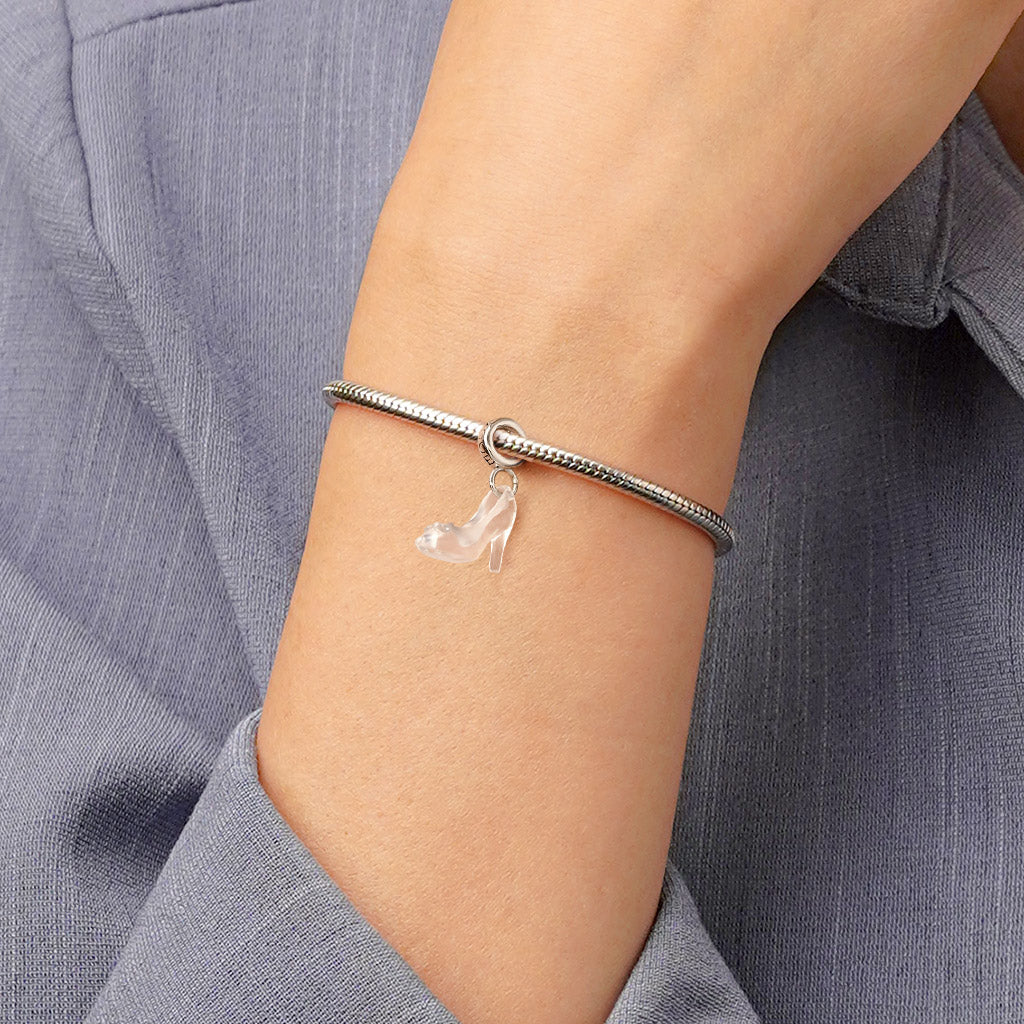 Gnoce Cinderella Glass Slipper Pendant Dangle Charm_6