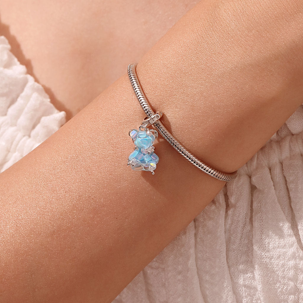 Gnoce Blue Dream Bear Pendant Dangle Charm_5