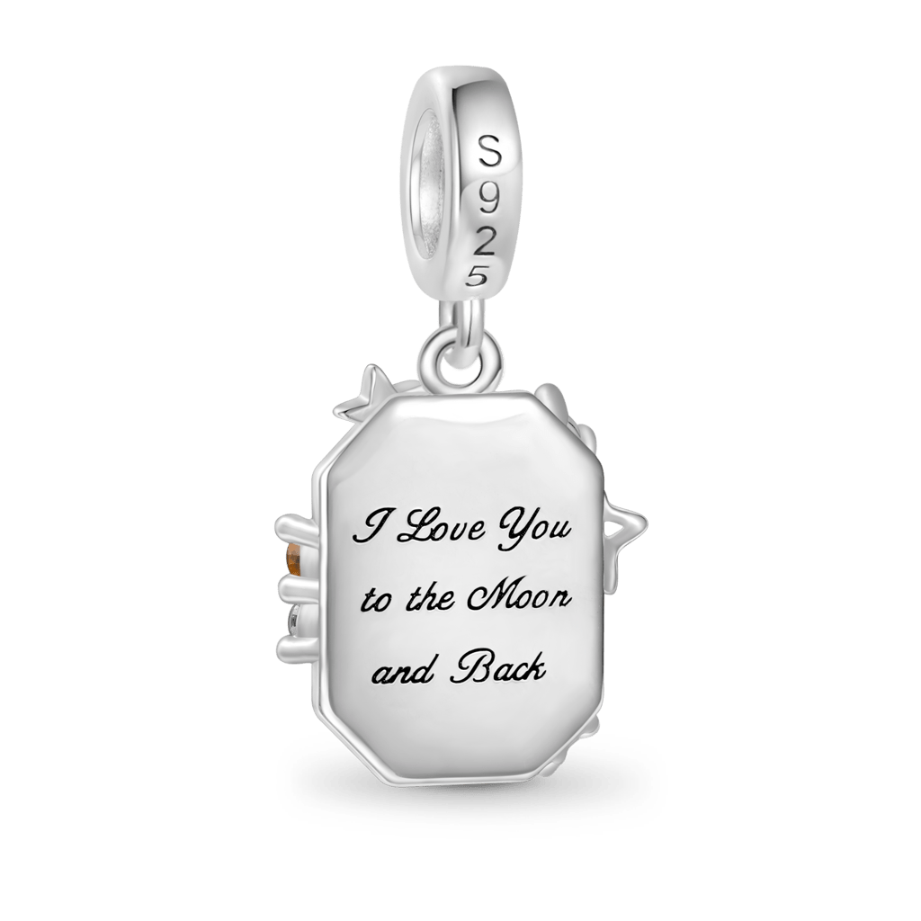 Gnoce Blue Cat's Eye Starry Night Pendant Dangle Charm_2