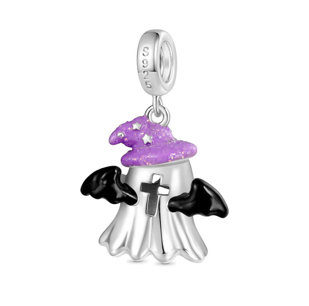 Gnoce Halloween Ghost Led Light-up Wireless Pendant Dangle Charm_3