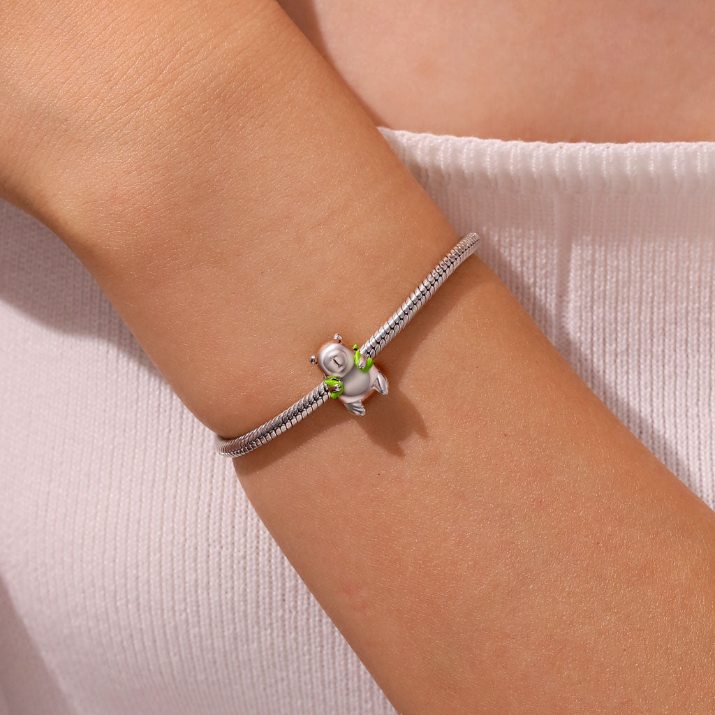 Gnoce Cute Capybara Carrying Turtle Backpack Charm_5