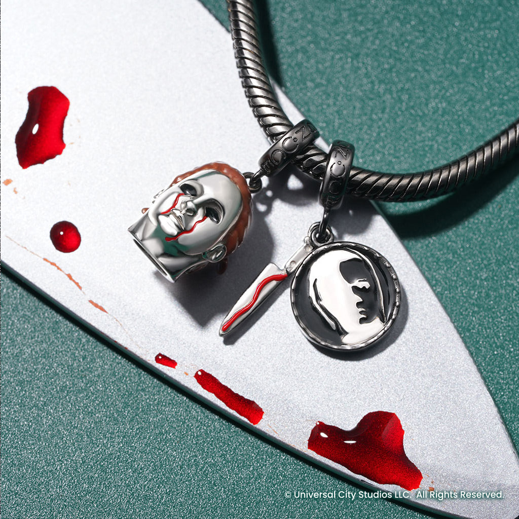 Gnoce Halloween Bloody Michael Myers Pendant Dangle Charm_3