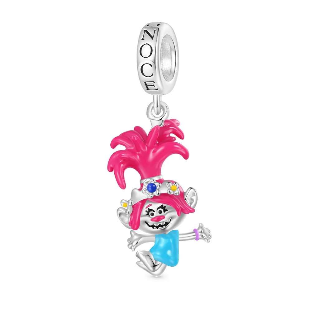 Gnoce Trolls Dancing Poppy Pendant Dangle Charm_1