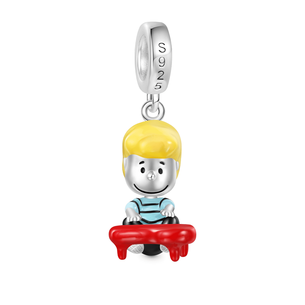 Gnoce Peanuts Schroeder Piano Pendant Dangle Charm_3
