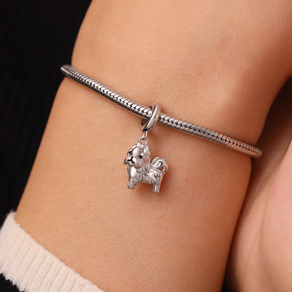 Gnoce Cute Animal Shih Tzu Pendant Dangle Charm_6