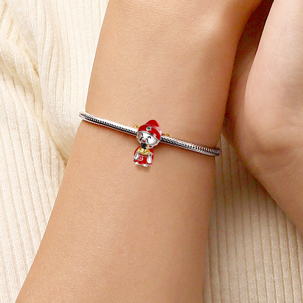 Gnoce Chinese Smiling God of Wealth Charm_5