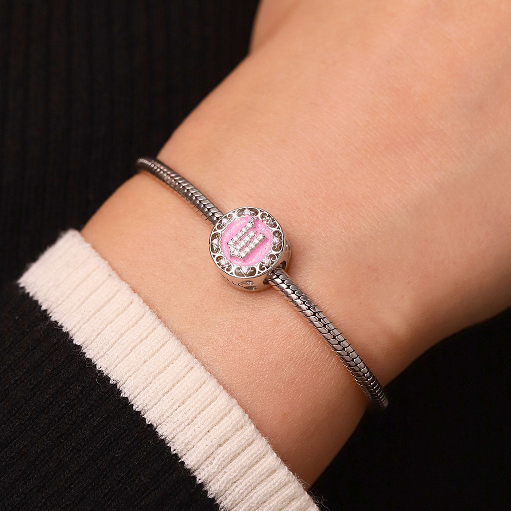 Gnoce Wicked Pink Logo Heart Birthstone Charm_6