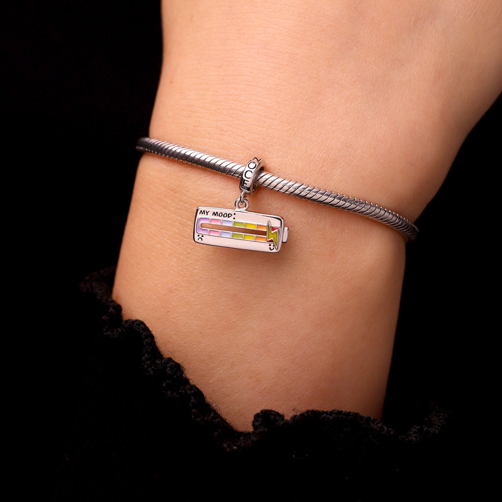 Gnoce Slideable Funny Enamel Seven Mood Pin Pendant Dangle Charm_7