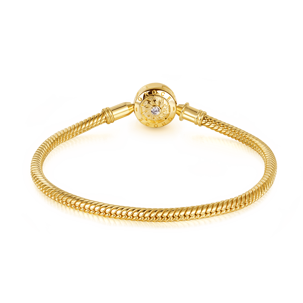 Gnoce "The Moment I Meet You" Elegant 18K Gold Plated Classic Bracelet Well Made Multi Size 16CM-22CM Best Gifts For Her_2