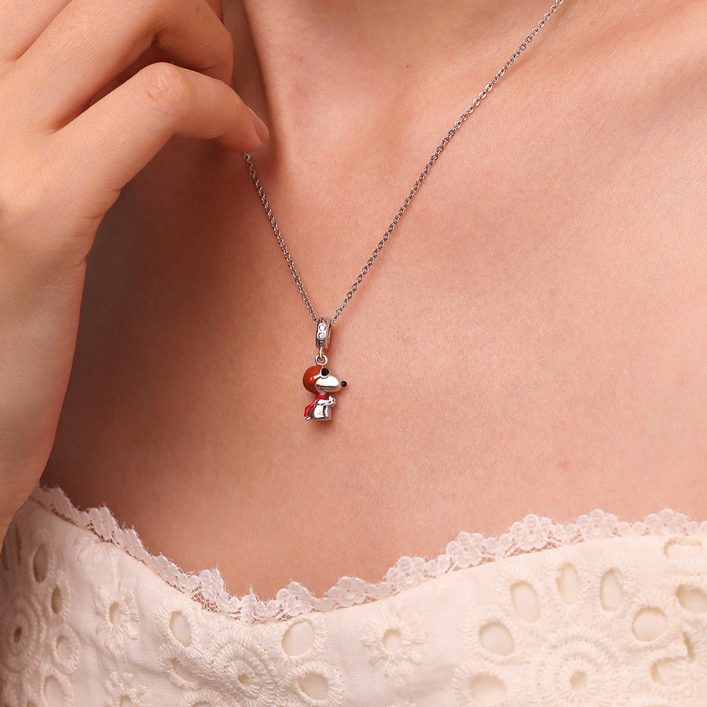 Gnoce Peanuts Ace Pilots Snoopy Pendant Dangle Charm_6