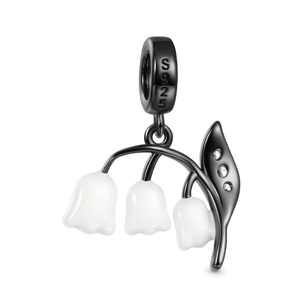 Gnoce Ghost Lily of the Valley Glow-in-the-Dark Pendant Dangle Charm_5