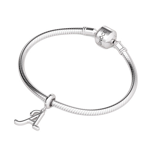 Gnoce "Always be With You" Letter A 925 Sterling Silver Dangling Charm Great for Bracelet or Necklace_3