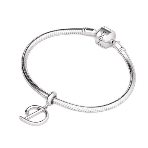 Gnoce "Dear You" Letter D 925 Sterling Silver Dangling Charm Great for Bracelet, Choker, Necklace_3