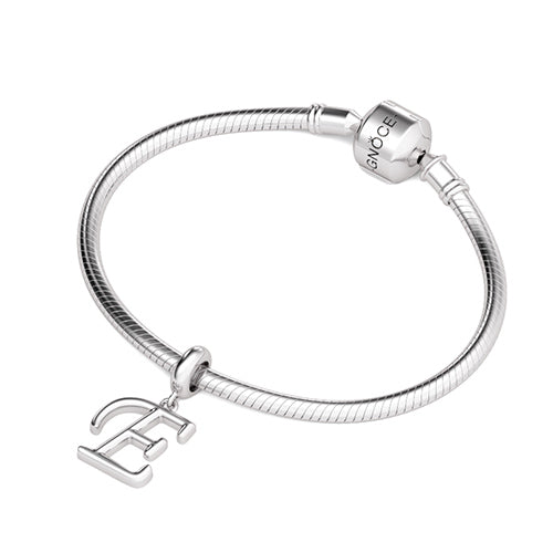 Gnoce "Enjoy Your Life" Letter E 925 Sterling Silver Dangling Charm Great for Bracelet, Choker, Necklace_3
