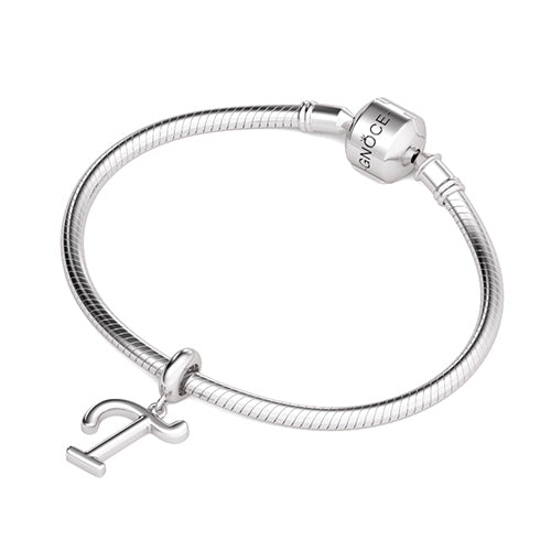 Gnoce "Trust You" Letter T 925 Sterling Silver Dangling Charm Great for Bracelet, Choker, Necklace_3
