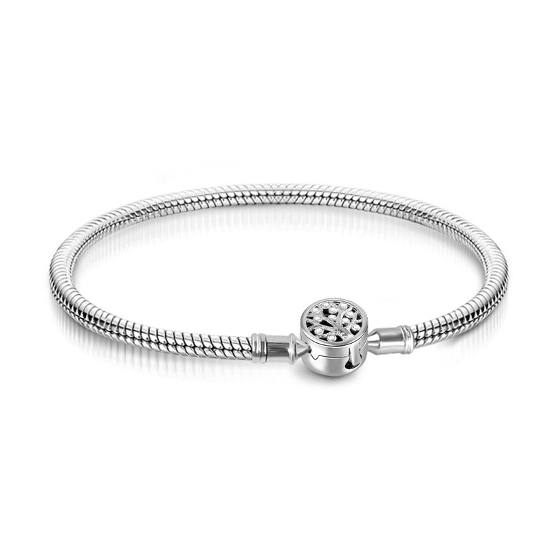 Gnoce "My Family, My Life" Essential Oil Diffuser Bracelet Aromatherapy S925 Sterling Silver Jewelry Fit for charms_2