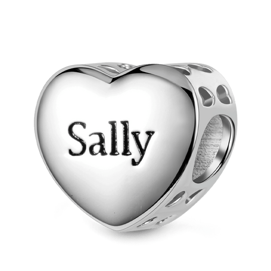 Engravable Heart Charm Bead 925 Sterling Silver_1