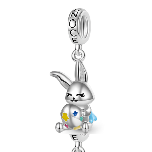 Gnoce Easter Bunny Egg Pendant Dangle Charm_1
