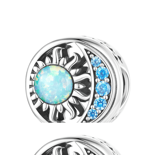 Gnoce Sparkling Sun Moon Opal Stone Charm_1