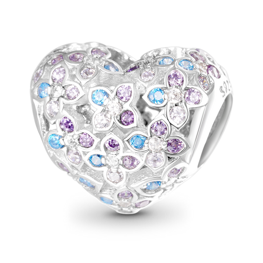 Gnoce Sparkling Flower Heart Charm_1