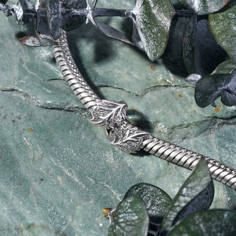 Gnoce Vintage Leaf Textured Charm_3