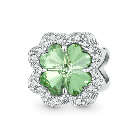 Gnoce Lucky Green Four-leaf Clover Charm_1