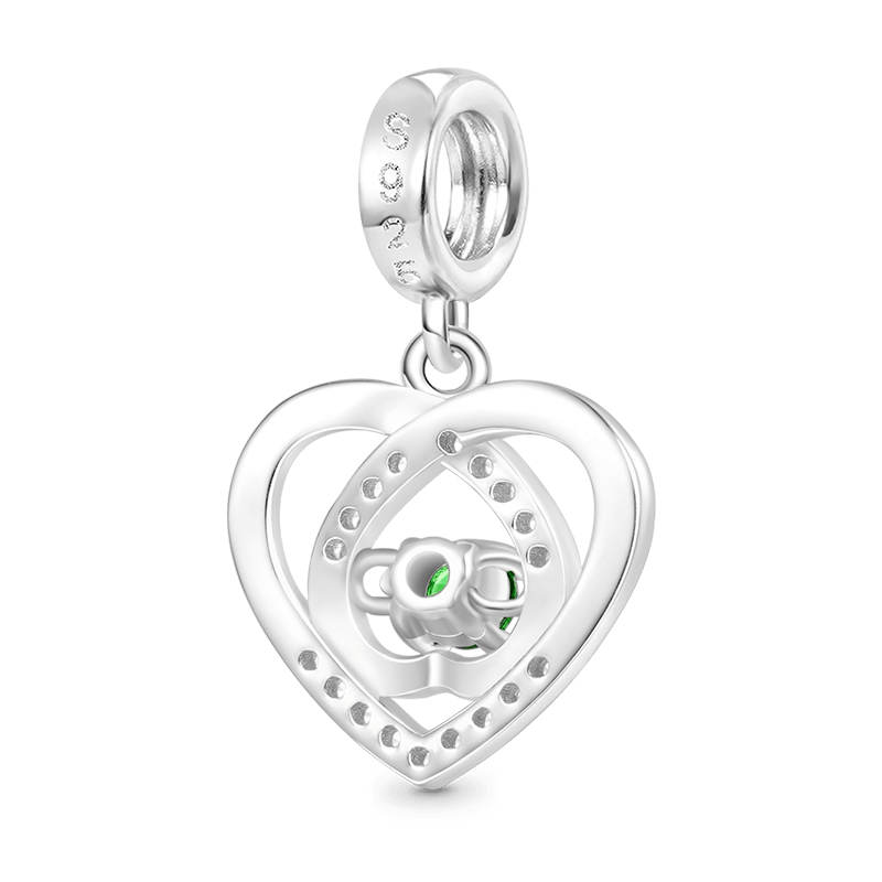Gnoce Love Heart Birthstone Personalized Pendant Dangle Charm_2