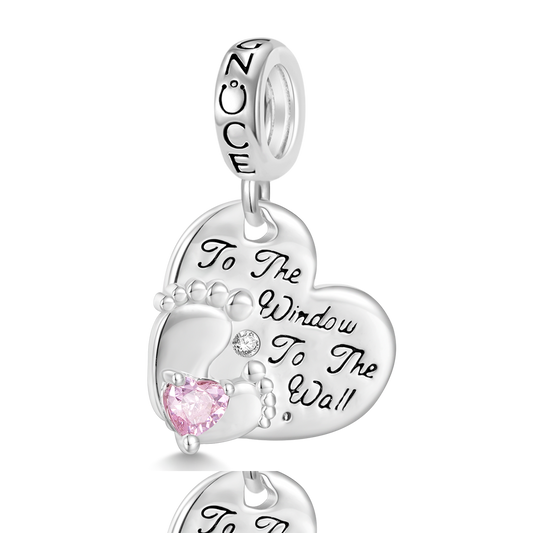 Gnoce Baby Feet Love Pendant Dangle Charm_1