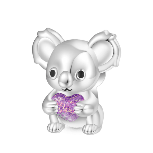 Gnoce Koala Embraces Heart Charm_1