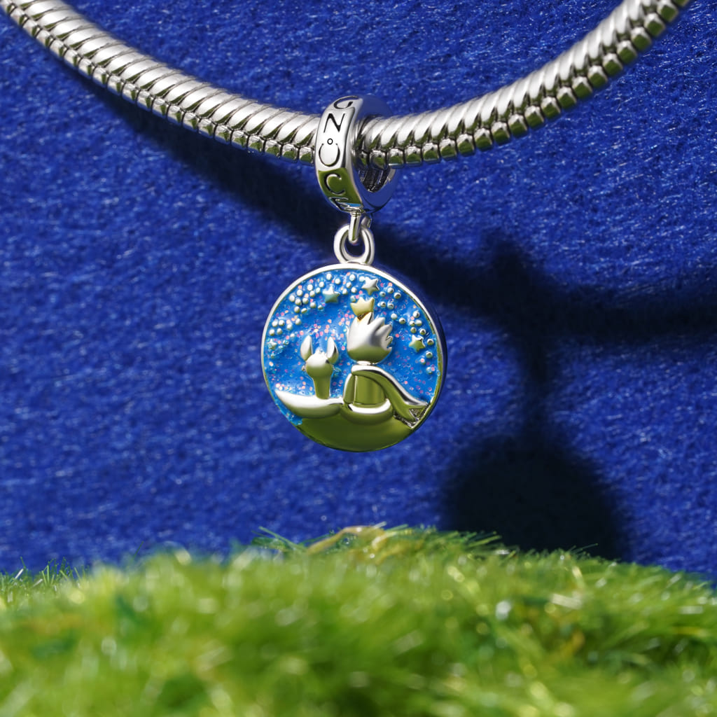 Gnoce Little Boy Fox Pendant Dangle Charm_3