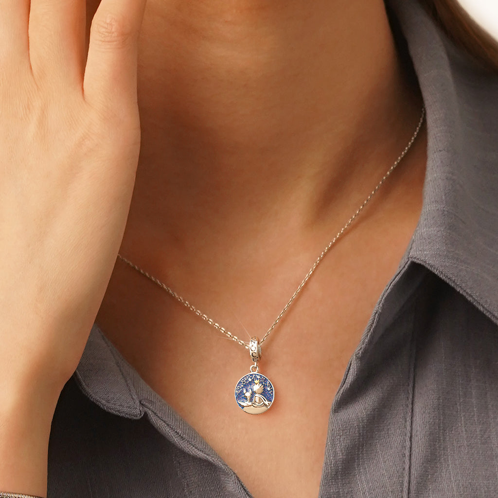 Gnoce Little Boy Fox Pendant Dangle Charm_5