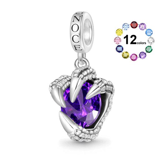 Gnoce Dragon Claw Birthstone Pendant Dangle Charm_1