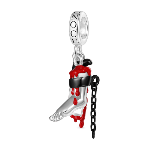 Gnoce Dangerous SAW Severed Leg Pendant Dangle Charm_1