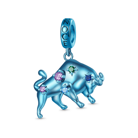 Gnoce Blue Candy Ox Zodiac Pendant Dangle Charm_1