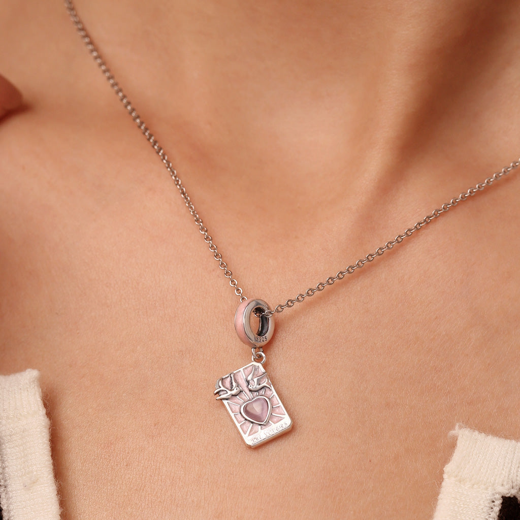 Gnoce Lovers Tarot Card Pendant Dangle Charm_5