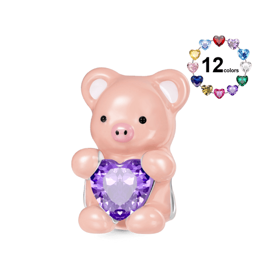 Gnoce Little Pig Embraces Love Charm_1