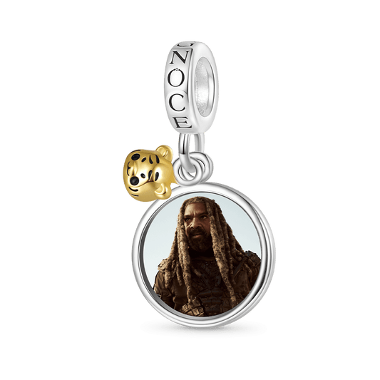 Gnoce Walking Dead King Ezekiel & Shiva Pendant Dangle Charm_1