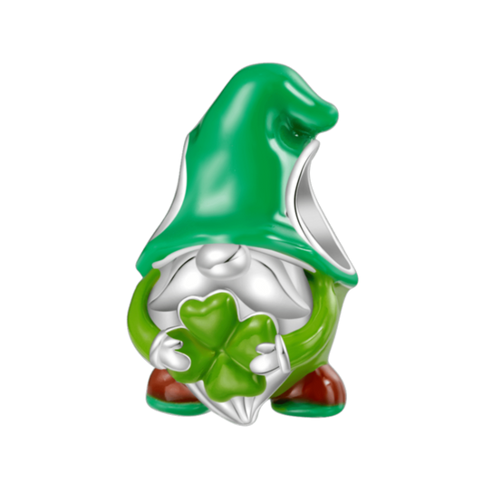 Gnoce Lucky Four-Leaf Clover Gnome Charm_1